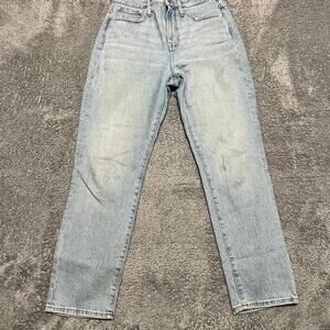 Madewell Jeans Womens 26 Curvy Perfect Vintage Light Wash Blue Pants